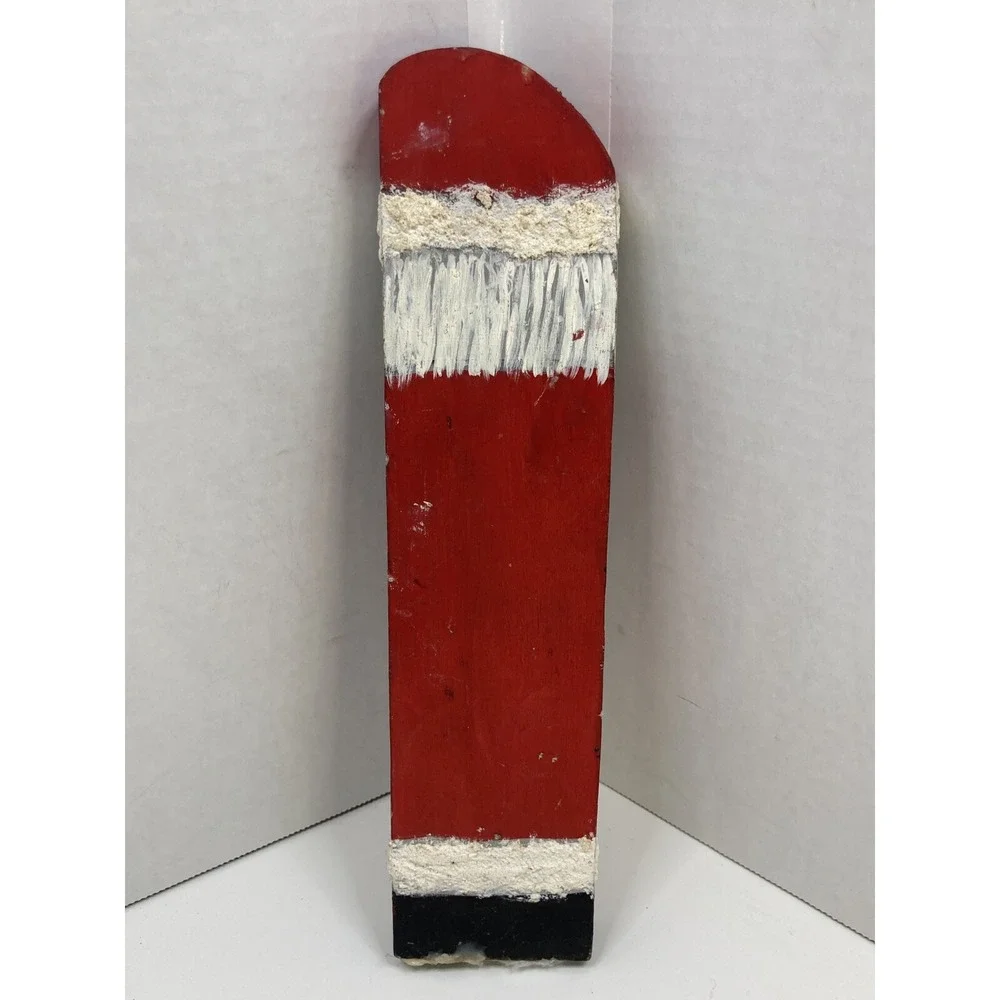 Handmade Painted Wooden Santa Shelf Leaner Decor Primitive Country Folk‎ Art 10